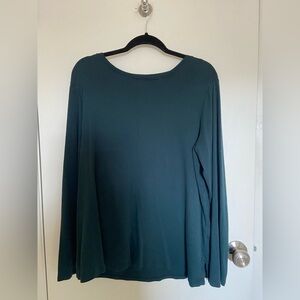 J. Jill Forest Green Crew Neck Tee xl tall